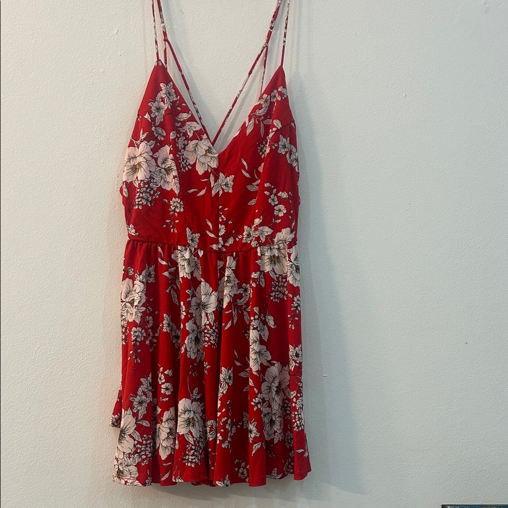 Floral Red Women's Top